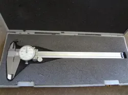 MITUTOYO 8” DIAL CALIPERS 505-644, .001 MADE IN JAPAN VINTAGE