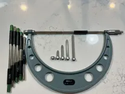 MITUTOYO 104-138 MECHANICAL MICROMETER COMPLETE SET 6-12