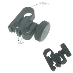 2PCS- Φ6 Φ9.53MM FOR DIAL TEST INDICATORS MITUTOYO 900320 SWIVEL DOVETAIL CLAMPS
