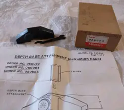MITUTOYO DEPTH BASE ATTACHMENT 050083 EXCELLENT BLACK