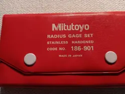 MIITUTOYO RADIUS GAGE SET