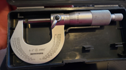 MINT MITUTOYO OUTSIDE MICROMETER CALIPER 0-1