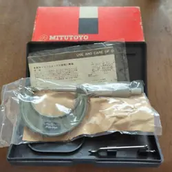 MITUTOYO MICROMETER 0-25MM UNUSED INSTRUCTION MANUAL INCLUDED JAPAN