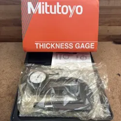 MITUTOYO 7321A DEEP THROAT FLAT ANVIL DIAL THICKNESS GAUGE 0-10MM RANGE 0.01MM