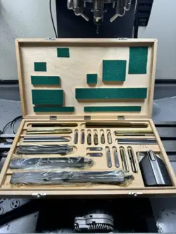 MITUTOYO MODEL 516-604 GAGE BLOCK ACCESSORY KIT MOSTLY UNUSED.