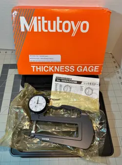 JAPAN MITUTOYO THICKNESS 7321A GAUGE INSTRUMENT GAGE FILM LEATHER RANGE 0-10MM