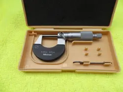 MITUTOYO 102-217 0-25MM MICROMETER WITH RATCHET STOP - CARBIDE TIPS ** UNUSED?**