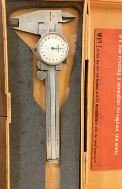 MITUTOYO DIAL CALIPER “QUADRI “NO. 505-629