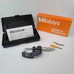 (MINT)MITUTOYO DIGIMATIC BOTH SPHERICAL MICROMETER BMD-25MX 395-271-30 JAPAN