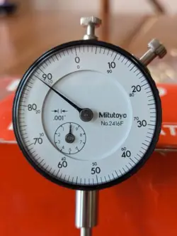 MITUTOYO NO. 2416F DIAL INDICATOR GAGE 0-1.00