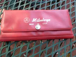 VINTAGE  MITUTOYO NO. S-77 8 PC RADIUS GAGE GAUGE SET
