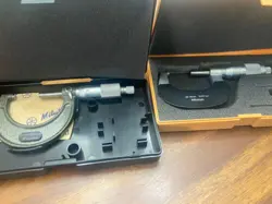 MITUTOYO 2 EACH 25-50MM OUTSIDE MICROMETER EXCELLENT CONDITION USED!!!!