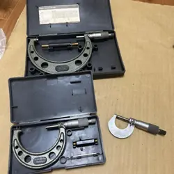 [SET OF 3] MITUTOYO MICROMETER /0MM-25MM, 50MM-75MM, 100MM-125MM,LIMITED FROM JP