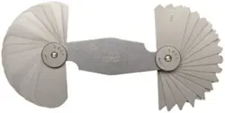 MITUTOYO 186-107  RADIUS GAGE SET  30 PAIRS OF LEAVES  15.5MM TO 20MM BY