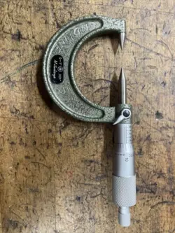 MITUTOYO 112-225 POINT MICROMETER, 0 - 1