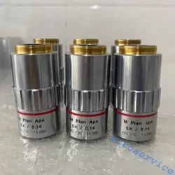 USED & TESTED MITUTOYO M PLAN APO 5X 0.14  MICROSCOPE OBJECTIVE LENS BY FEDEX