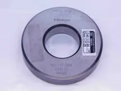 MITUTOYO 1.19985 MASTER PLAIN BORE RING GAGE 1.2 1.20 1.200 1.2000 SET 177-289