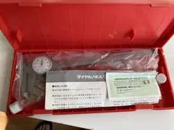 MITUTOYO DIAL CALIPER SHOCK PROOF WITH BOX   INSTRUCTIONS 505-644-50
