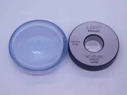 MITUTOYO .64992 MASTER PLAIN BORE RING GAGE .6563 -.0064 21/32 16.508 MM 177-182