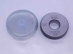 MITUTOYO .65006 MASTER PLAIN BORE RING GAGE .6563 -.0062 21/32 SET .6500 177-182