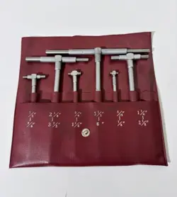 MITUTOYO TELESCOPING SNAP GAGE 6PC SET AA-E CASE MACHINIST TOOL