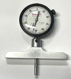 STARRETT 644-441 DIAL DEPTH GAGE WITH MITUTOYO 4