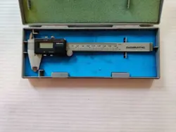 MITUTOYO 500-351 DIGIMATIC DIAL CALIPER W/HARD CASE TESTED AND WORKING