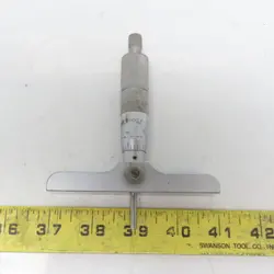 MITUTOYO DEPTH MICROMETER 0-1