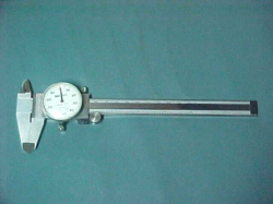 MITUTOYO 505-637-50 SIX INCH DIAL CALIPER .001 SHOCK PROOF