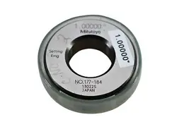 MITUTOYO 177-184 STEEL SETTING RING 1 DIAMETER 1.00000''