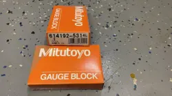 NEW MITUTOYO GAUGE BLOCK .2” (1/5”) 614192-531 MACHINIST GAUGE
