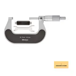 MITUTOYO 102-303 OUTSIDE MICROMETER  HEAT INSULATED FRAME  RATCHET STOP