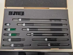 MITUTOYO 167-913 1-11” MICROMETER STANDARD SET MBST-11 STANDARDS FOR 0-12” MICS