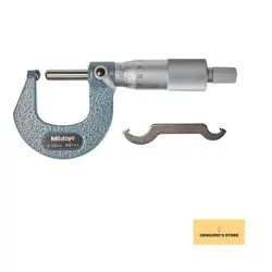 MITUTOYO 115-215 SPHERICAL FACE MICROMETER  RATCHET STOP  0-25MM RANGE