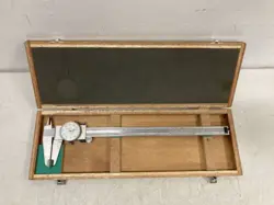MITUTOYO 505-626-50 DIAL CALIPER/MICROMETER WITH CASE