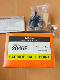 MITUTOYO DIAL INDICATOR 2046F 0.01MM-10MM MACHINIST INSPECTION LATHE NEW