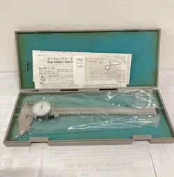 MITUTOYO 505-634-50 DIAL CALIPER W/CASE JAPAN DIAL DEPTH GAGE