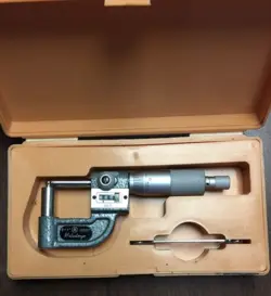 MITUTOYO DIGIT COUNTER TUBE PIPE WALL MICROMETER CYLINDRICAL ANVIL 295-313