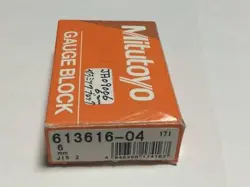 MITUTOYO CERAMIC BLOCK GAUGE 613616-04 6MM JAPAN