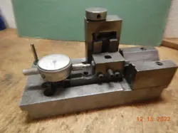 ADJUSTABLE V BLOCK CHECKING TEST FIXTURE WITH MITUTOYO DIAL INDICATOR MACHINIST