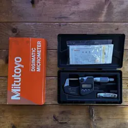 MITUTOYO DIGITAL MICROMETER 0-25MM MICROMETERS MADE IN JAPAN