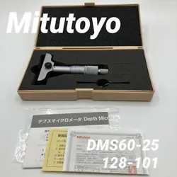 MITUTOYO DEPTH MICROMETER DMS60-25 128-101 GREAT CONDITION FROM JAPAN