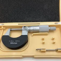 MITUTOYO OUTSIDE MICROMETER 102-301 M310-25 CALIPER GREAT CONDITION FROM JAPAN