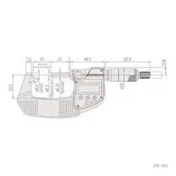 MITUTOYO MICROMETER MDC-50PX 293-241-30 COOLANT PROOF