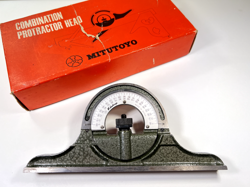 MITUTOYO COMBINATION SQUARE PROTRACTOR HEAD MACHINIST TOOL MADE IN JAPAN 180-301