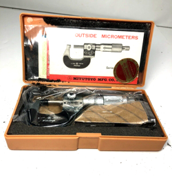 MITUTOYO 193-211 / M825-1” DIGITAL OUTSIDE MICROMETER 0-1” W/ CASE. NEW SEALED