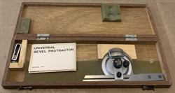 MITUTOYO 187-904 UNIVERSAL BEVEL PROTRACTOR W/ CASE SERIES 187 MACHINIST TOOLS