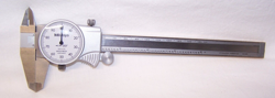 MITUTOYO DIAL CALIPER 505-626-50, 0-6 IN. RANGE .001 GRADUATION CASE SHOCK PROOF