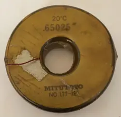 MITUTOYO 177-182 - SETTING RING .650 NEVER USED FACTORY WAX COATED AT MITUTOYONJ