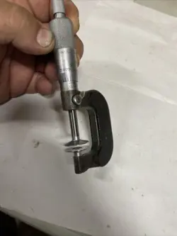 MITUTOYO NO. 123-125A 0-1 INCH DISC-FLANGE MICROMETER JAPAN